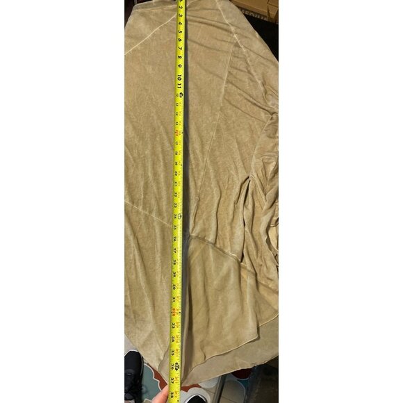 Chico's Meagan Tan Pieced Long Pull On Maxi Skirt Sz M - Picture 9 of 10